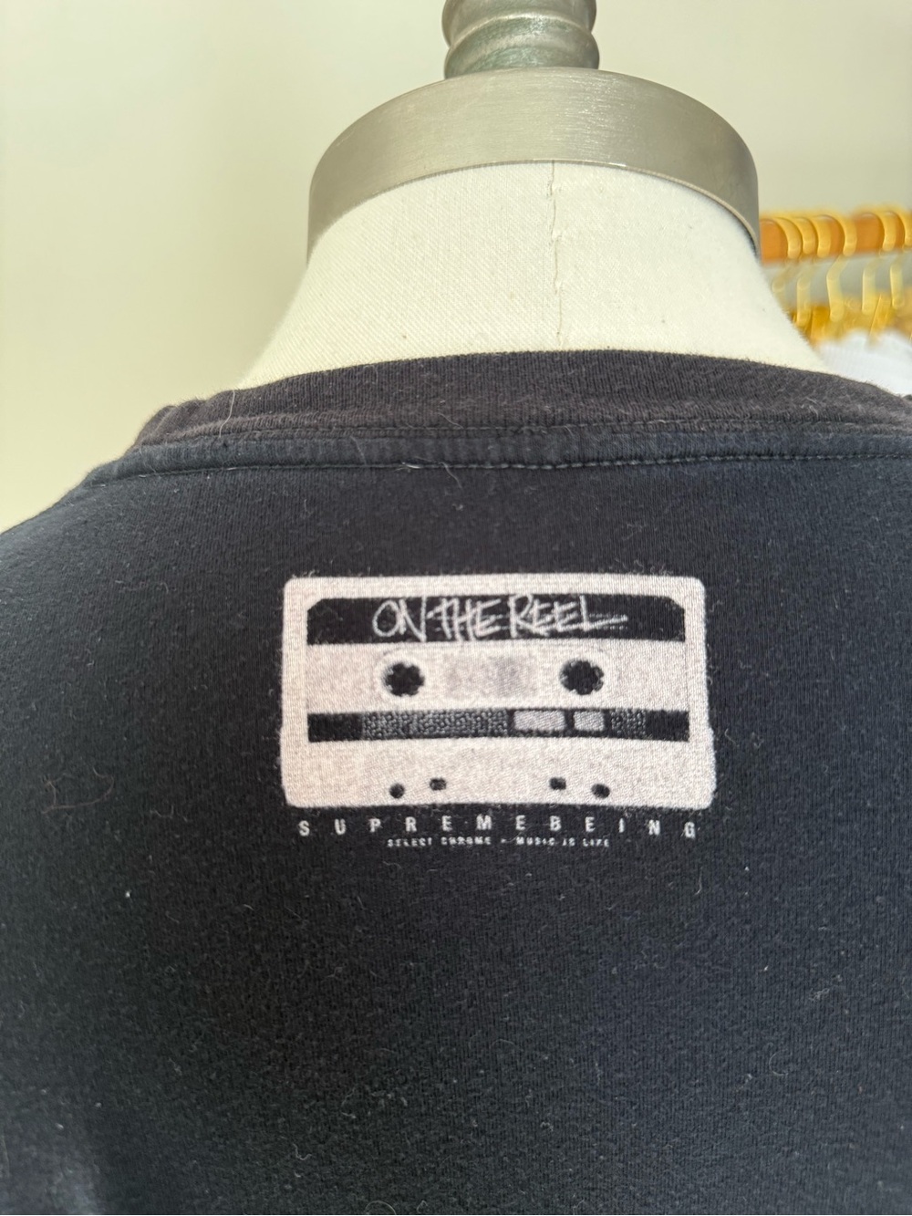 Supreme Black Tee with White Cassette Graphic - On The Reel - Picture 8 of 9